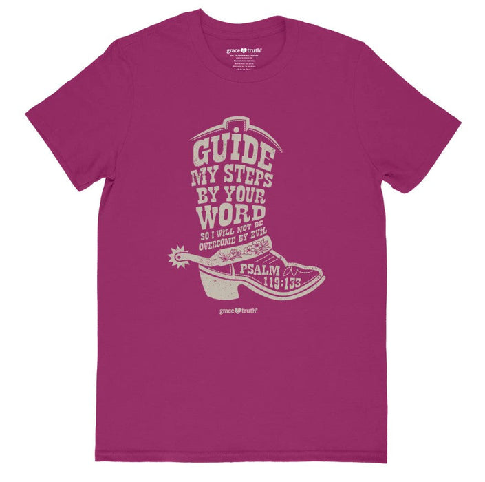 Grace & Truth Cowboy Boot T-Shirt, Small