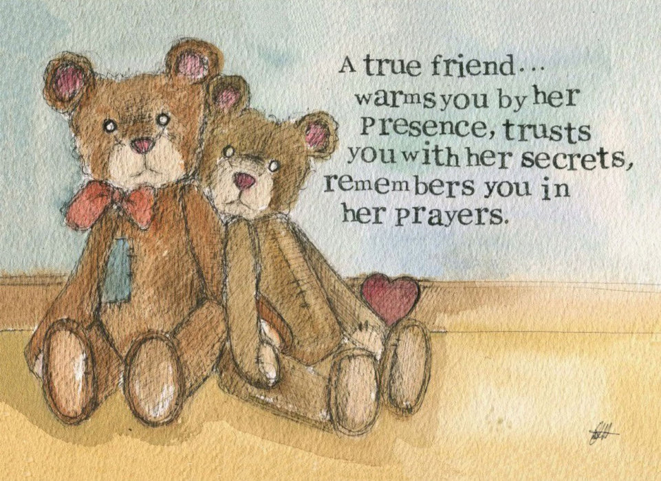 Thinking of You Card a True Friend Single Card