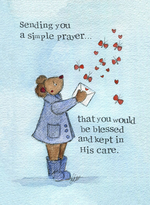 Thinking of You Card A Simple Prayer Single Card