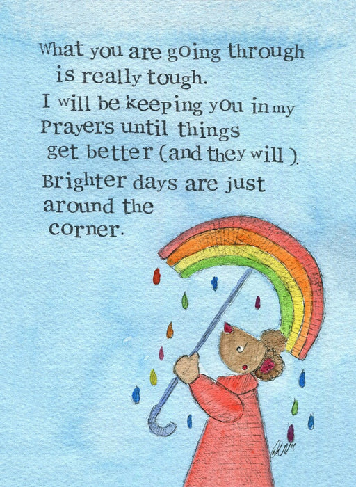 Encouragement Card Brighter Days Single Card