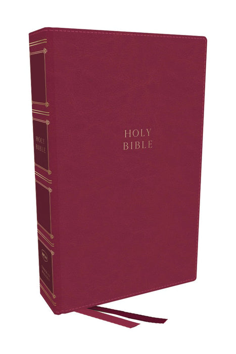 NKJV, Compact Center-Column Reference Bible, Dark Rose