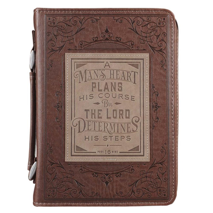 Man's Heart Classic Bible Case, Medium