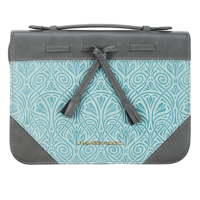 Amazing Grace Turquoise Fashion Bible Case, Medium