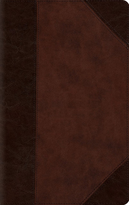 ESV Large Print Compact Bible, Trutone, Brown/Walnut