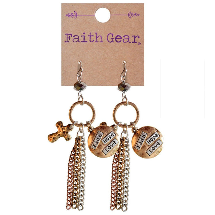 Faith Gear Women's Earrings - Faith Hope Love