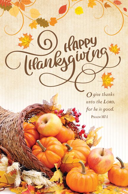 Happy Thanksgiving Bulletin (pack of 100)