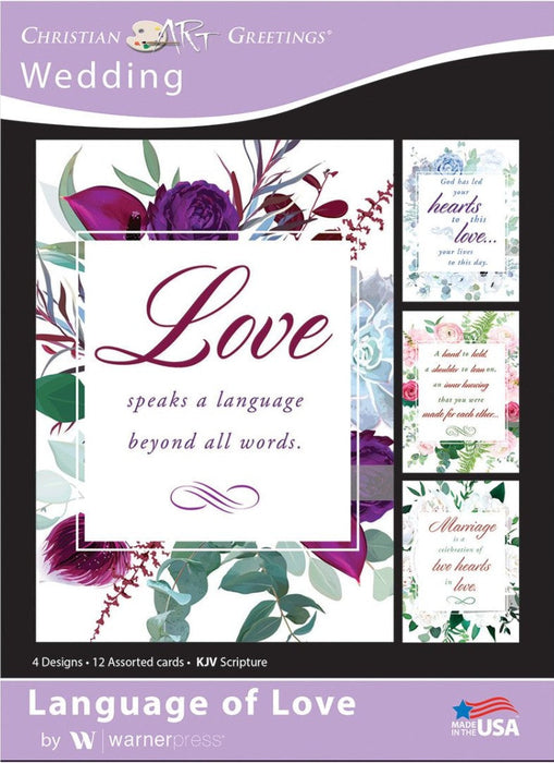 Language of Love Wedding Boxed Cards (pack of 12)