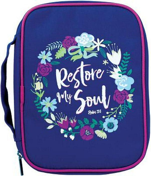 Bible Cover Restore My Soul Canvas Medium