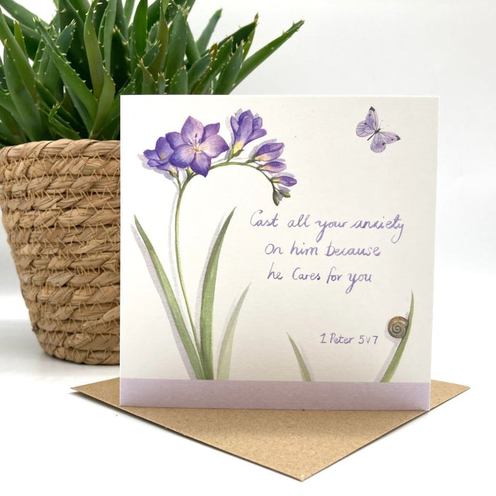 Freesia Notecard