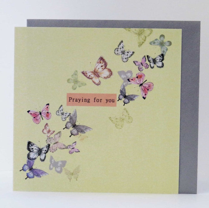 Praying For You Butterflies Card