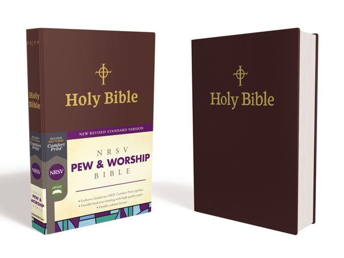 NRSV Pew And Worship Bible, Burgundy, Comfort Print