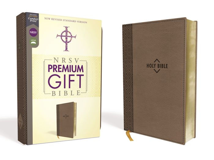 NRSV Premium Gift Bible, Brown, Comfort Print