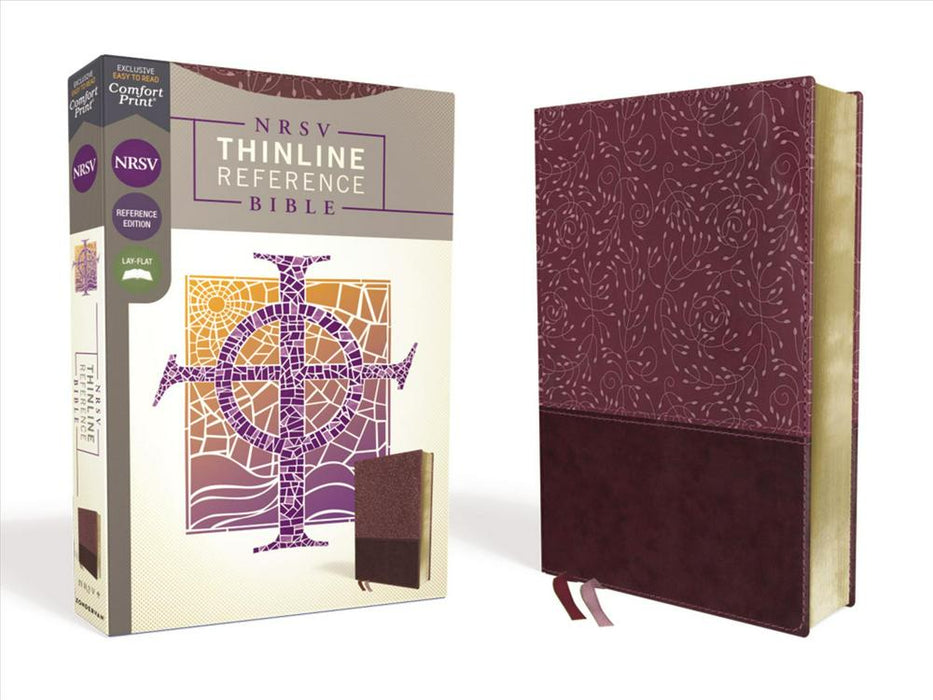 NRSV Thinline Reference Bible, Burgundy