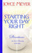 Starting Your Day Right Hardback Book - Joyce Meyer - Re-vived.com