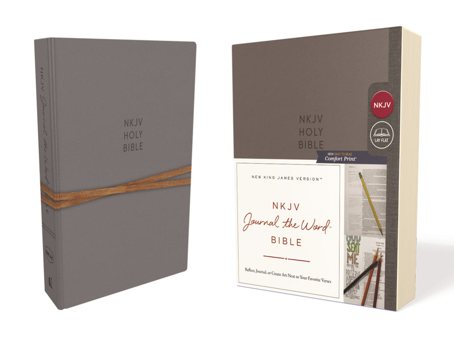 NKJV Journal The Word Bible, Gray, Red Letter Ed.