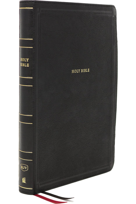 KJV Thinline Bible, Black, Giant Print, Red Letter, Indexed