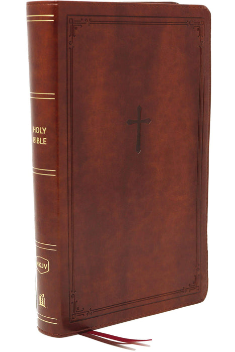 NKJV End-of-Verse Reference Bible, Personal Size, Brown