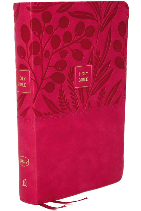 NKJV End-of-Verse Reference Bible, Personal Size, Pink