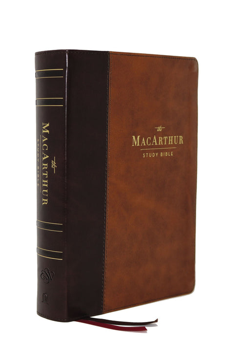 ESV MacArthur Study Bible, 2nd Edition, Brown, Indexed