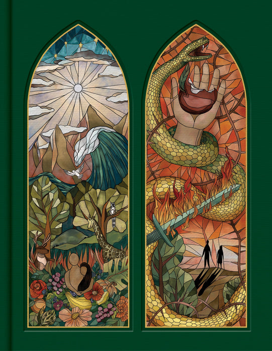 CSB Notetaking Bible, Stained Glass Edition, Emerald