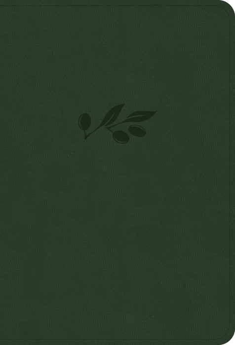 NASB Large Print Compact Reference Bible, Olive Leathertouch