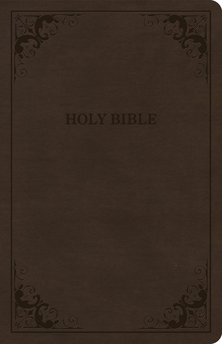 CSB Thinline Bible, Brown LeatherTouch, Value Edition