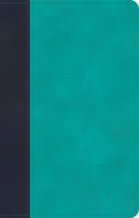 CSB Personal Size Bible, Navy/Teal LeatherTouch