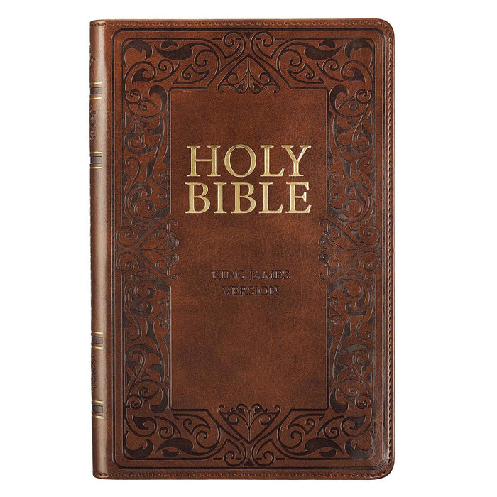 KJV Gift Edition Bible, Brown, Thumb Indexed