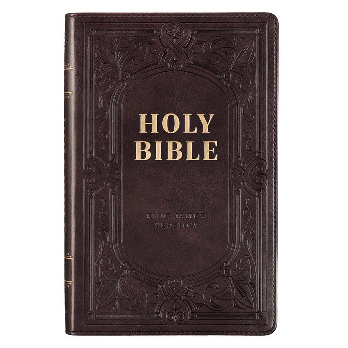 KJV Gift Edition Bible, Dark Brown, Thumb Indexed