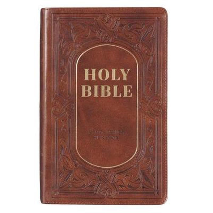 KJV Giant Print Bible, Brown, Thumb Indexed