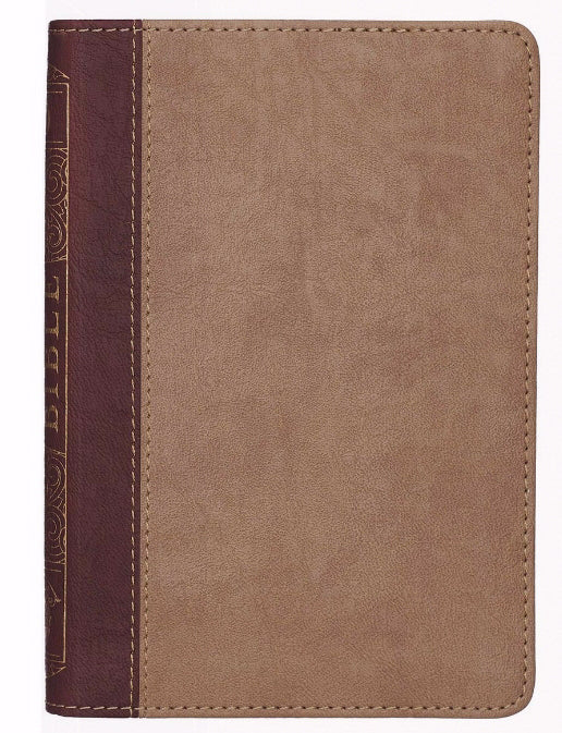 KJV Compact BIble, Brown Two Tone