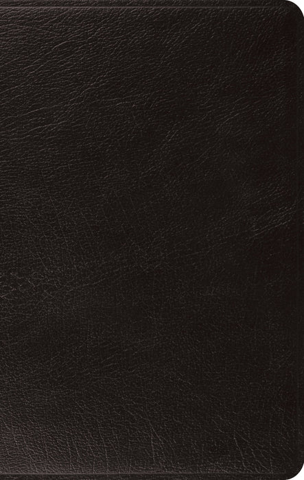 ESV: Large Print, Thinline Bible, Genuine Leather, Black