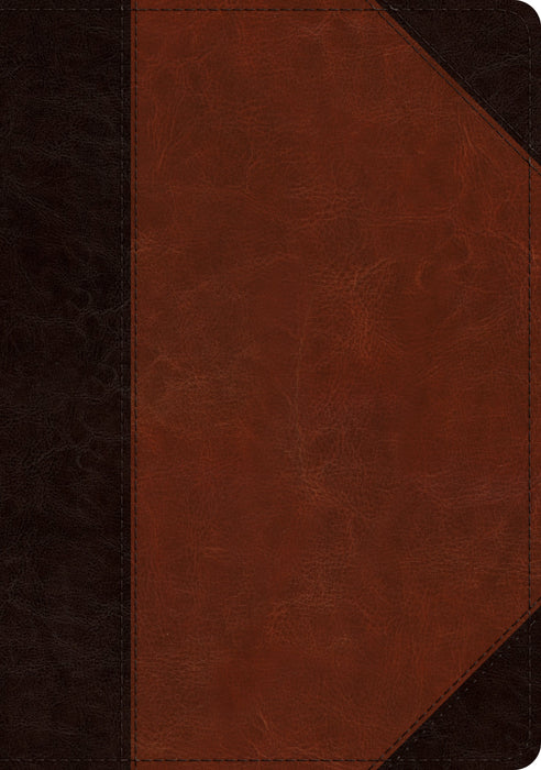 ESV Large Print Wide Margin Bible TruTone, Brown/Cordovan