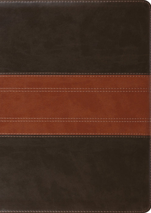 ESV Study Bible, Large Print, TruTone, Forest/Tan