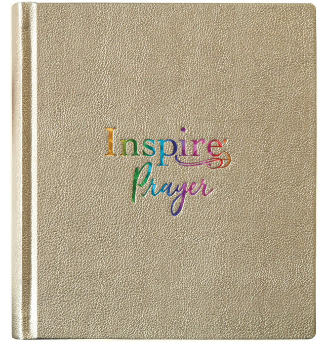 NLT Inspire PRAYER Bible, Hardcover, Metallic Gold