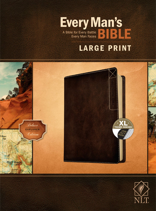 NLT Every Man’s Bible, Large Print, Deluxe Explorer Edition