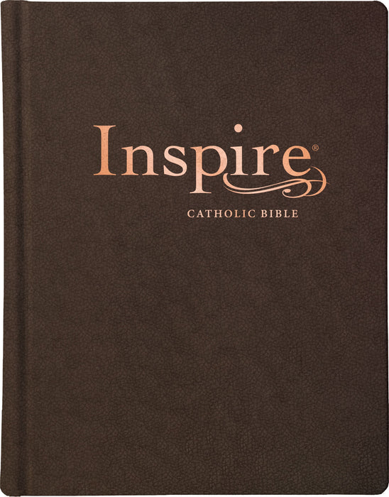 NLT Inspire Catholic Bible (LeatherLike, Dark Brown)