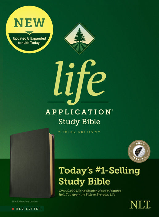 NLT Life Application Study Bible, Third Edition, Black