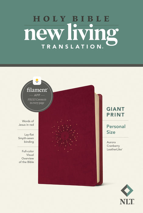 NLT Personal Size Giant Print Bible, Filament Edition