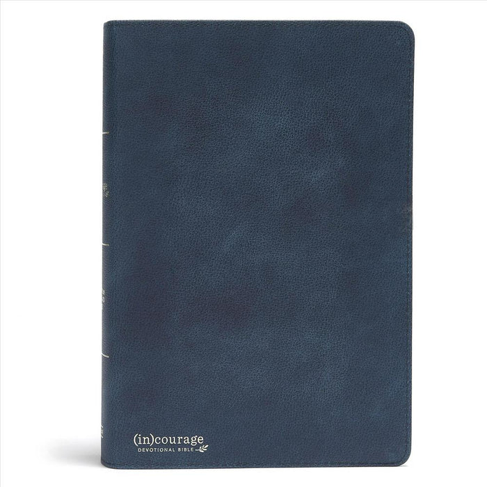 CSB (in)courage Devotional Bible, Navy Leather, Indexed