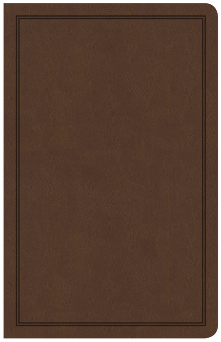 CSB Deluxe Gift Bible, Brown LeatherTouch