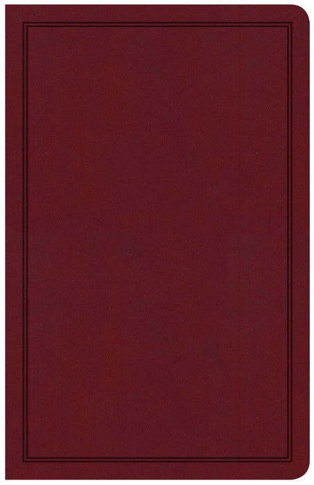 CSB Deluxe Gift Bible, Burgundy LeatherTouch