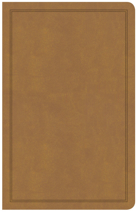 CSB Deluxe Gift Bible, Tan LeatherTouch