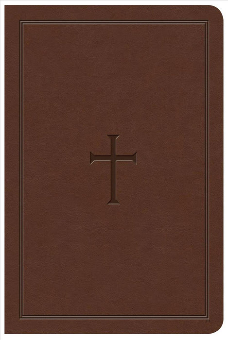 KJV Large Print Compact Reference Bible, Brown LeatherTouch