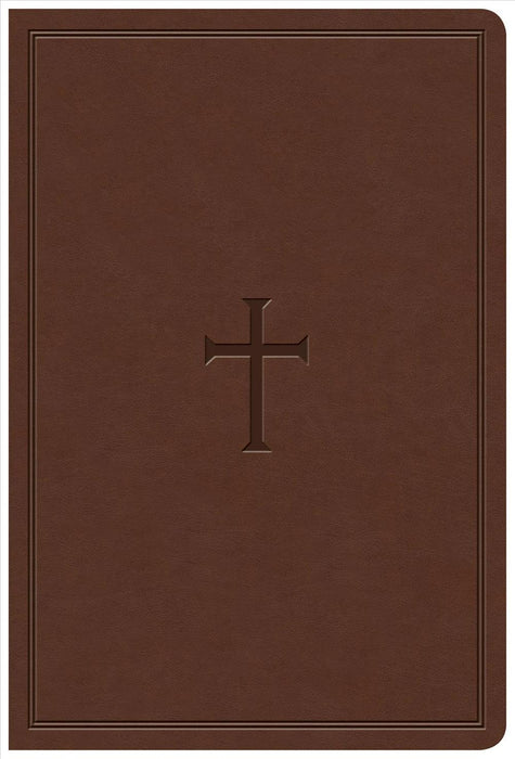 KJV Giant Print Reference Bible, Brown LeatherTouch