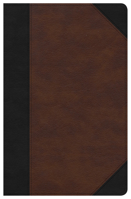 CSB Ultrathin Reference Bible, Black/Tan, Deluxe Edition