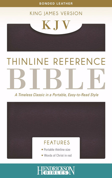 KJV Thinline Reference Bible, Burgundy