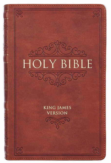 KJV Giant Print Bible, Brown, Thumb Indexed