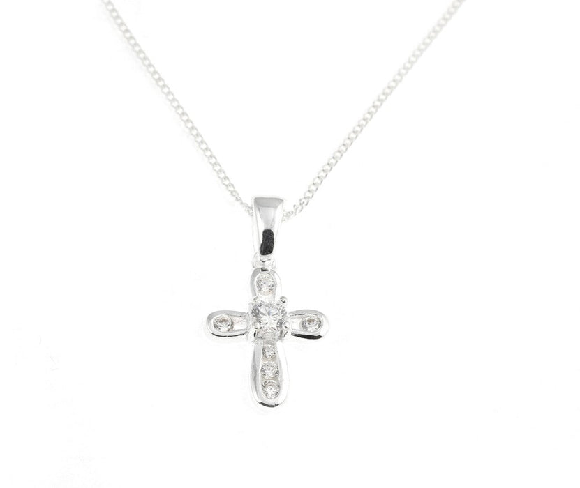 Dainty Cubic Zirconia Cross