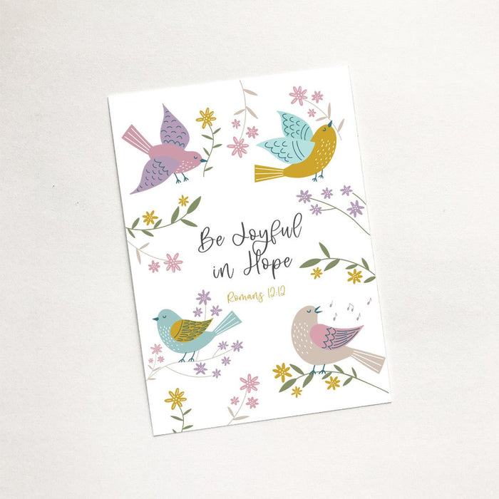 Be Joyful In Hope (Birds of Joy) - Mini Card